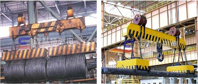 MW12系列、MW15系列吊運捆扎螺紋鋼、圓鋼用起重電磁鐵